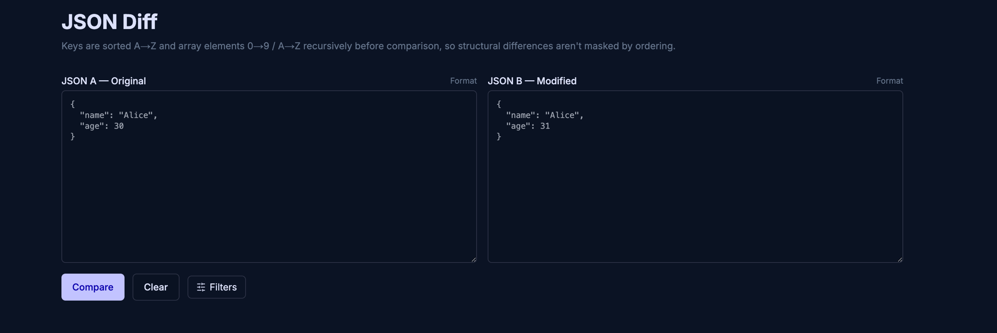 JSON Diff